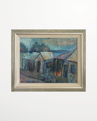 Wyndham Blues - Original Alkyd on Board